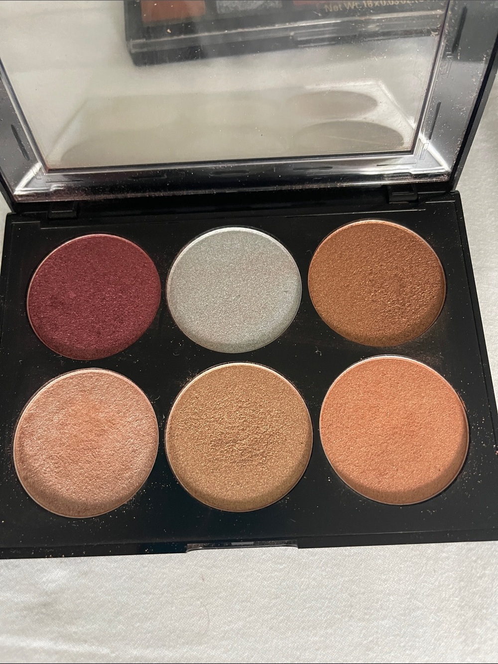Sephora Eyeshadow Palette Duo — Reds, Browns, Golds, Peach, Pink, Silver - Picture 3 of 4